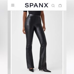 SPANX Black Boot Cut Pants